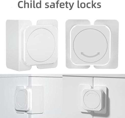 Cabinet Lock Suitable For Children, Infants, And Toddlers, Safety Lock For Cabinets, Drawers, Refrigerators, And Windows, Easy To Install, Odorles...