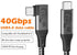 1-Foot USB4 Cable Compatible with Thunderbolt 3, Thunderbolt 4 and USB-C - Supports 8K HD Display, 40gbps Data Transfer, 240W Charging - 90-Degree...