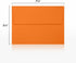 LUXPaper A7 Invitation Envelopes | Peel & Press | 5 1/4" x 7 1/4" | Mandarin Orange | 80lb. Text | 50 Qty...