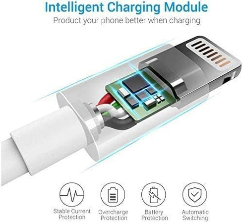 Lightning Cable MFi Certified - iPhone Charger 3Pack 3FT Lightning to USB A Charging Cable Cord Compatible with iPhone 14 13 12 SE 2020 11 Xs Max ...