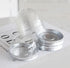 Hewnda 50 Pack 2 Inch of Clear plastic mini cake box muffins box cookies cookies muffins dome box wedding birthday gift box (silver)...