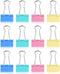 48Pcs Multicolour Binder Clips,1.25inch Colorful Tempered Steel Medium Binder Clips Paper Clamps Clips Office Supplies for Office, Home, School,Ta...