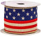 Rustic American Flag Patriotic Ribbon - 2 1/2" x 10 Yards, USA Wired Ribbon for Wreaths, 4th of July, Trees, Crafts, Decorations, Veterans Day Dec...