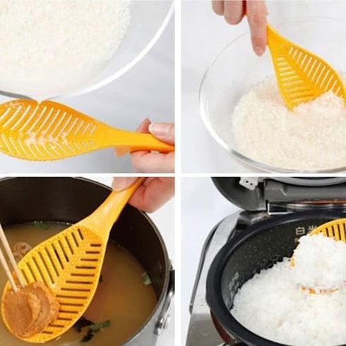 Non Stick Multifunction Rice Scooper free Standing Rice Spoon Paddle, Professional Rice Potato Server Spatula (2 Pac, white)...