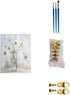 BOMUVI Paint by Numbers for Adults Beginner Paint by Numbers for Adults Daisy Paint by Number Kits Acrylic Painting White Flower Paint by Number K...