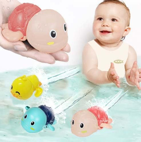 Bath Toys, 3 Pack Swimming Turtle Bath Toys for Toddlers , Water Pool Toys for Baby Toddler Toys Floating Wind-up Infant Bathtub Toys (2)...