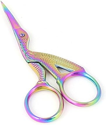 3.5" Titanium Stork Bird Embroidery Scissors Sewing Bird Shaped Dressmaker Shears Scissors for Craft Art Work, Embroidery Needle by ThreadNanny...