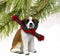 Conversation Concepts Saint Bernard Tiny Miniature One Christmas Ornament Smooth Coat - Delightful! - Made with Plastic, Gold...
