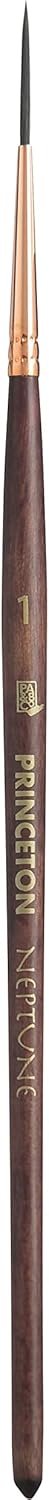 Princeton Neptune Paintbrush, Size 1, Dark Wood...