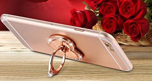 Cell Phone Ring Holder Grip Turns 360° Degrees & 180° Degrees Adjustable to Fit Your Needs Helps Stabilize Phone for Selfies and Wall Hook 4 Color...