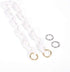 Yichain Chunky Acrylic Purse Strap Bag Chain Handle Replacement,Handbag Purse Making Accessory Decoration (White)...