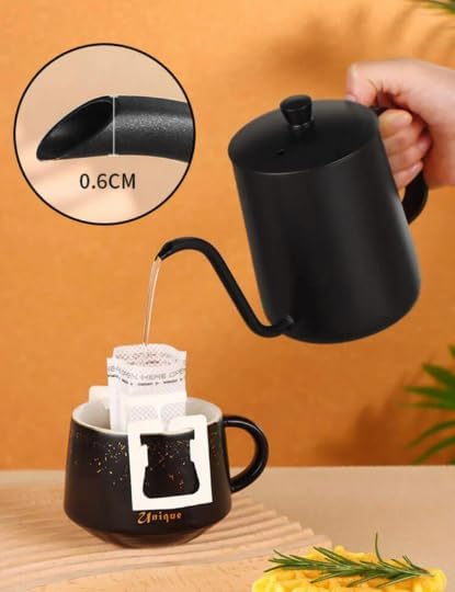 Tea Kettle, Coffee Kettle, Gooseneck Tea Kettle Spout Drip Pot Easy to Drip Kettle for Home Drip Coffee Camping...