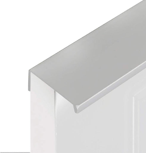 LC LICTOP 250mm/9.8" Finger Edge Pull Concealed Handle for Home Kitchen Door Drawer Cabinet Silver Stain Nickel with Screws(4Pcs)...