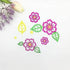 Metal Flowers Cutting Dies for Card Making, Symmetry Pattern Floral Leaf Die Cuts Spring Flowers Dies Embossing Tool for Scrapbooking DIY Craft Ph...