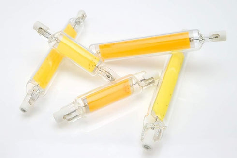 R7s LED Bulb 10W 118mm Double Ended LED COB Bulbs 100W Halogen Equivalent 120V J Type R7s Floodlight Adjustable Natural White 4000K Landscape Ligh...
