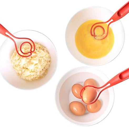Multi Purpose & Functional Utensil, Fried Rice, Potato Masher, Whisk, Scramble Egg, Mixing Dough, Hot pot, Dishwasher Safe, Made in Korea - Red...