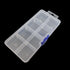 Clear Plastic Storage Box with Adjustable Dividers, Portable Transparent Beads Earring Jewelry Organizer Holder for Craft Nail Art Tackle Fishing ...