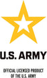 U.S. Army Logo with Soldier Silhouettes Round Tie Bar Clip Clasp Tack Silver Color Plated...