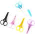 2pcs Stainless Steel Detail Scissors Sharp, Fine Tips ?Paper Cutting, Scrapbooking, Sewing, Crafting?Protective Cover (PINK-BLUE)...