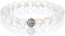 SUMMER LOVE 6mm 8mm Mystic Mermaid Glass Charm Bracelet Glowing Moonstone Friendship Beaded Bracelets for Women Gifts...