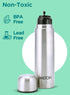 Milton Thermosteel Flip Lid 750, Double Walled Vacuum Insulated Thermos 750 ml | 25 oz | 24 Hours Hot and Cold Water Bottle with Cover, Stainless ...