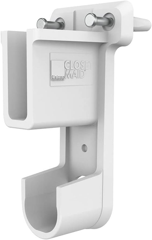 ClosetMaid 6609 SuperSlide Shelf and Hanging Bar Wall Bracket, White, Pack of 1...