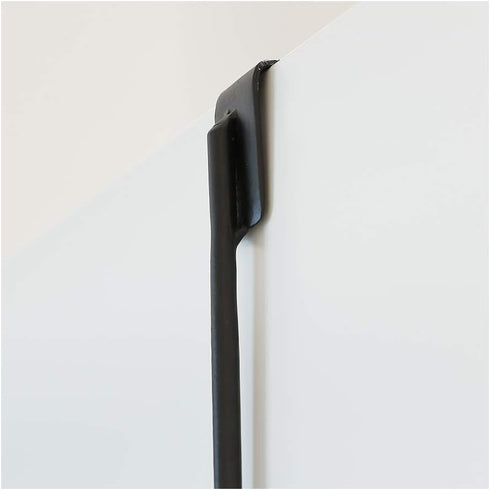 16" Wreath Hanger for Front Door, 2 Pack Wrought Iron Over The Door Hook, Matte Black...