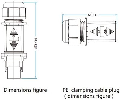 CNLINKO RJ45 Ethernet Industrial Connector, Male Plug & Female Panel Mount Receptacles Socket Jack, Outdoor Waterproof IP67, Metal Case, Fast Data...