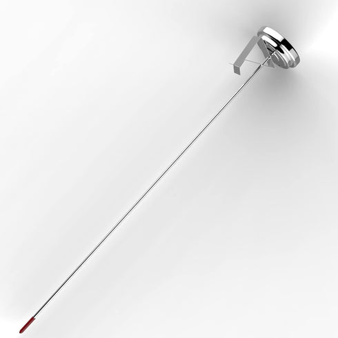 Lightbeam 16" Long Stem Deep Fry Thermometer with Clamp, Instant Read 2" Dial Meat BBQ Thermometer for Deep Fry, Grill, Turkey, Candy, Coffee etc...