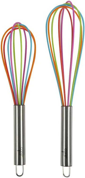 Core Kitchen 2 Piece Whisk Set - Rainbow...