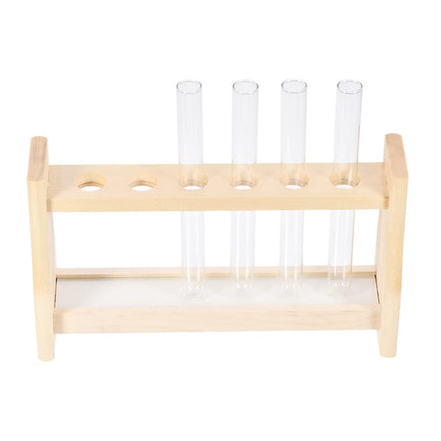 uxcell Wooden Test Tube Holder Rack 6 Wells for 10ml Centrifuge Tubes...