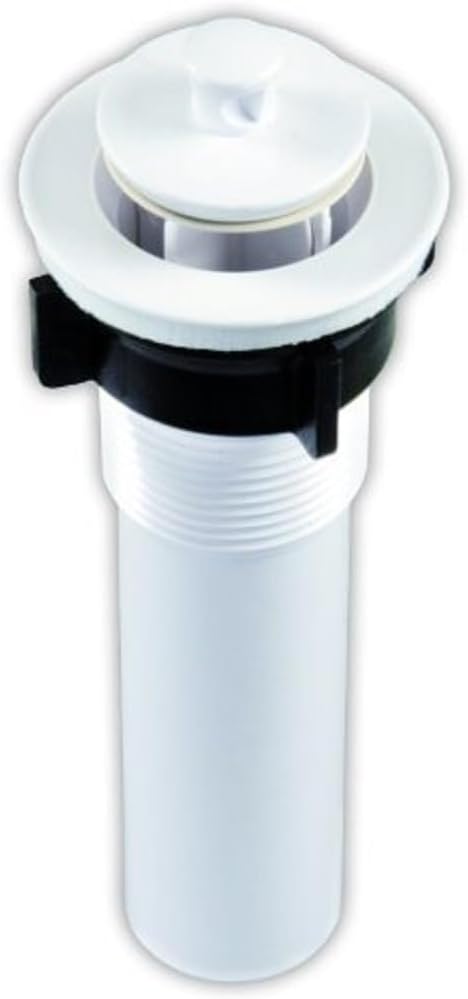 JR Products 95215 Sink Strainer with Pop-Up Stopper - White...