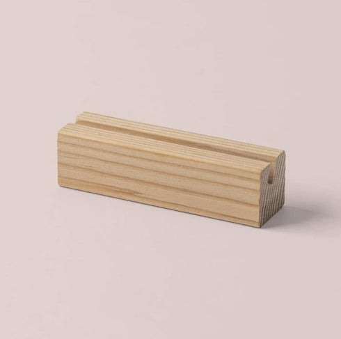 Passionate Penny Pincher Wooden Block Recipe Card and Photo Holder | Made of Beech Wood | Card Display Stand | Fits all PPP Recipe Cards | Portabl...