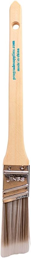 12PK 1 inch Angle Brush Premium Wall/Trim House Paint Brush Set Great for Professional Painter and Home Owners Painting Brushes for Cabinet Decks ...