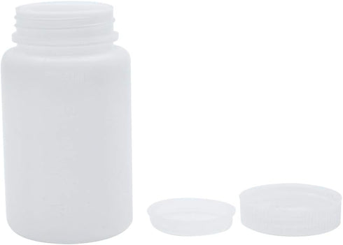 3Pcs 250ml Plastic Wide Mouth Laboratory Reagent Bottles Sample Sealing Bottles...