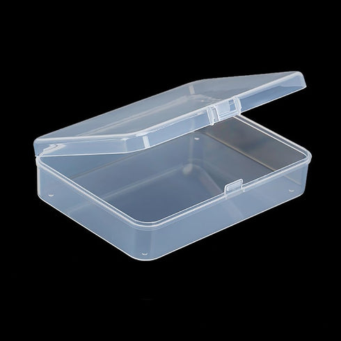 6 Pcs Mini Plastic Storage Containers Clear Rectangle Boxes Small Empty Cases Transparent Beads Organizer Container with Lid for Collecting Small ...