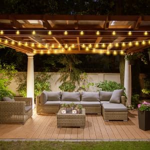 16 Pack G40 LED Replacement Light Bulbs, G40 Clear Globe Shatterproof Replacement Bulbs for Outdoor String Lights, Waterproof G40 Blubs for Garden...