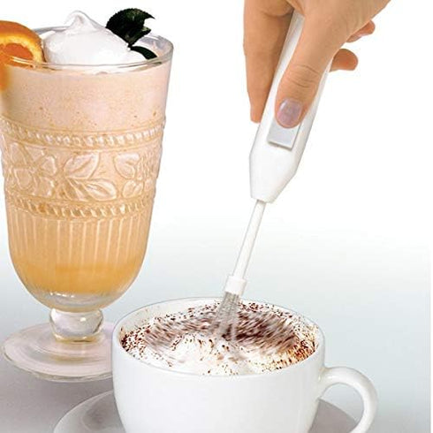 5pc Deluxe Cordless Mini Mixer - Mix Whip Stir Blend Beat Drink Frother...
