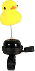 Bobbleheads Yellow Duck Bike Bell Spring Loaded Yellow Duck Bicycle Bell Bike Bells for Kids Bike Accessories a bicycle bell with 3 little yellow ...