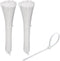 200 Pack Bulk KOOWIN Medium Nylon Plastic Cable Zip Ties 8 inch Wire Wraps White...