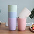 Eco-friendly Unbreakable Reusable Drinking Cup for Adult(12 OZ), Wheat Straw Glasses Healthy Tumbler Set 5-Multicolor, Dishwasher Safe...