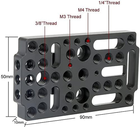 NICEYRIG Switching Plate Camera Cheese Easy Plate Applicable Railblocks, Dovetails, Short Rods...