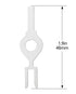 ?4PCS?for Hubbell Kellems Wall Switch Key Fork Key Light #1209 Tamper Proof Electrical Switch Key...