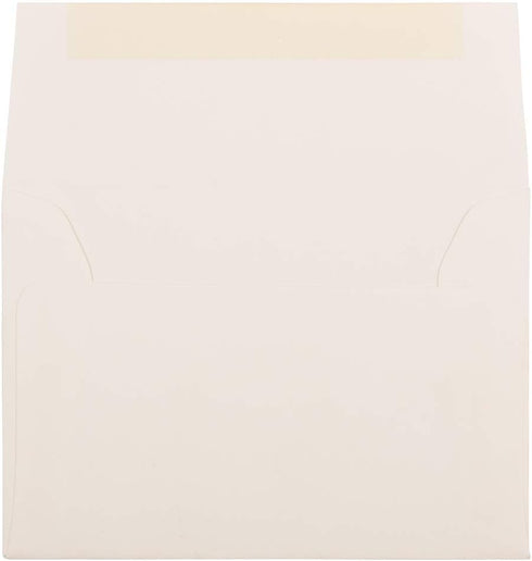 JAM PAPER 4Bar A1 Strathmore Invitation Envelopes - 3 5/8 x 5 1/8 - Natural White Wove - 50/Pack...