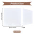 OLYCRAFT 10 Sheets White ABS Plastic Sheet 8x8 Inch ABS Plastic Plates 0.5mm Thick Hard Plastic Sheet for Architectural Models Sand Table Building...