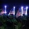 Epicgadget Solar Lights Outdoor, Outdoor Led Pathway Landscape Solar Lights Solar Powered Garden Lights American Flag Shaped Decor Stake Lights fo...