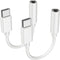 2PCS USB C to Headphone Jack, Premium USB C to 3.5mm Audio Adapter, Compatible with Samsung S20/S20+/S20 Ultra, Pixel 4/+ 4XL, and More USB C Devi...