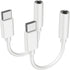 2PCS USB C to Headphone Jack, Premium USB C to 3.5mm Audio Adapter, Compatible with Samsung S20/S20+/S20 Ultra, Pixel 4/+ 4XL, and More USB C Devi...