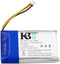 KBT Replacement Battery 3.7V 1300mAh 4.81Wh,Lithium-ion Battery SP803048 with 3Pin JST Connector,for Infant Optics DXR-8 Video Baby Monitors...