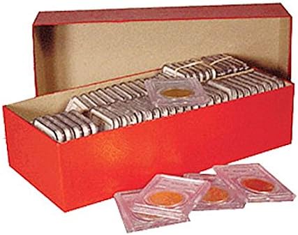 Guardhouse Certified and Certified Style Coin Holder Chipboard Box 12" Double Row Red...